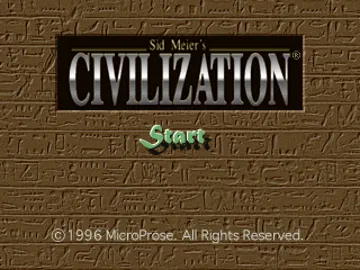 Sid Meiers Civilization - Shin Sekai Shichidai Bunmei (JP) screen shot title